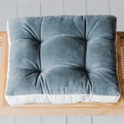 Linen Border Velvet Seat Pads