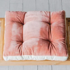 Linen Border Velvet Seat Pads
