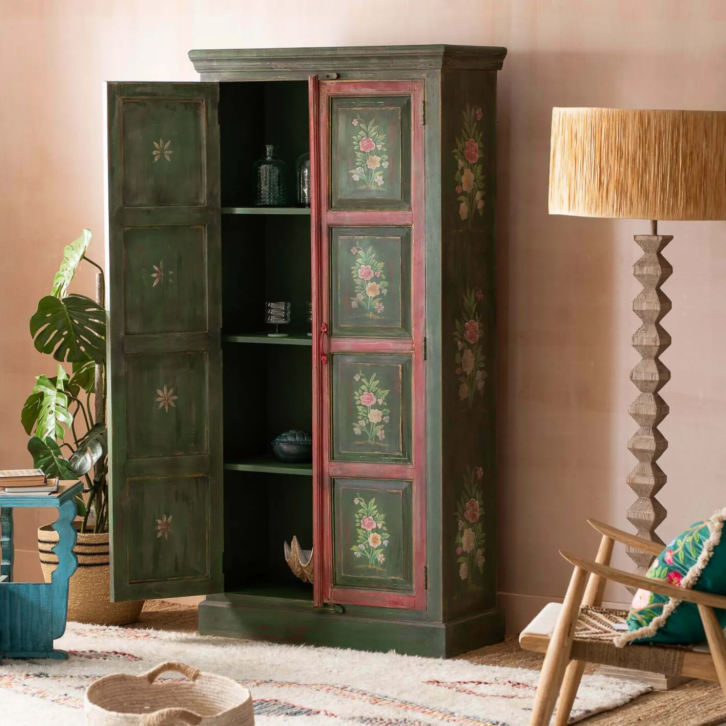 Liyang Painted Almirah Cabinet
