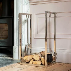 Log Holder with Tool Set