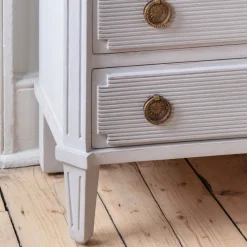 Lottie Three Drawer Bedside Table