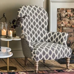 Louise Ikat Armchair