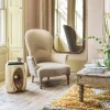 Louise Natural Linen Armchair