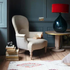Louise Natural Linen Armchair