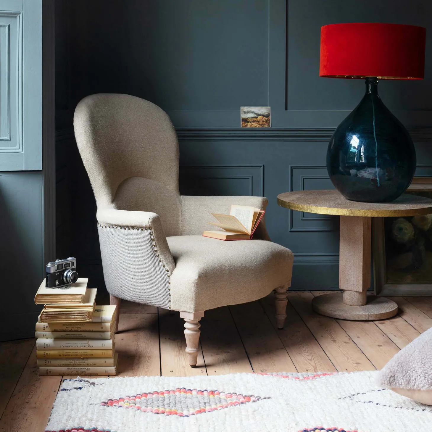 Louise Natural Linen Armchair