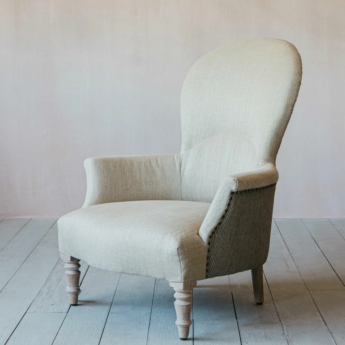 Louise Natural Linen Armchair
