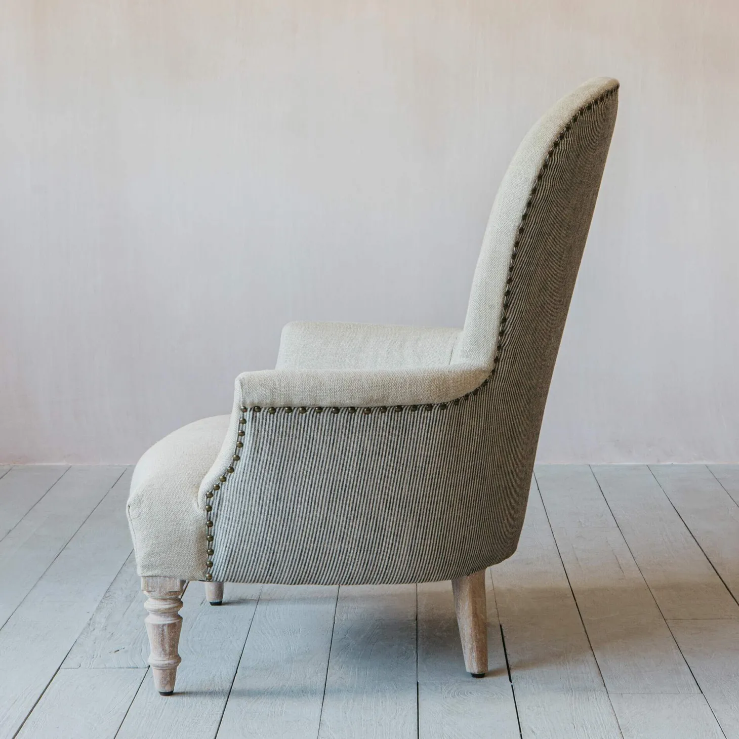 Louise Natural Linen Armchair