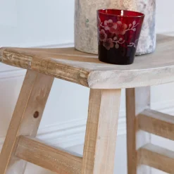 Low Fir Wooden Stool