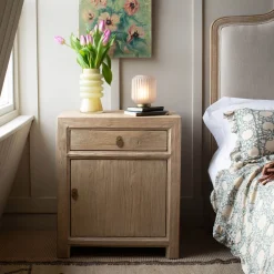 Macau Natural Bedside Table