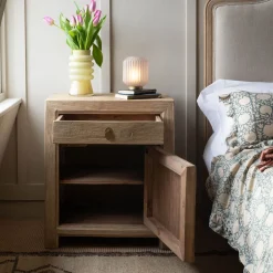 Macau Natural Bedside Table