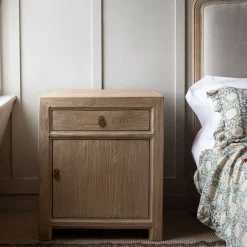 Macau Natural Bedside Table
