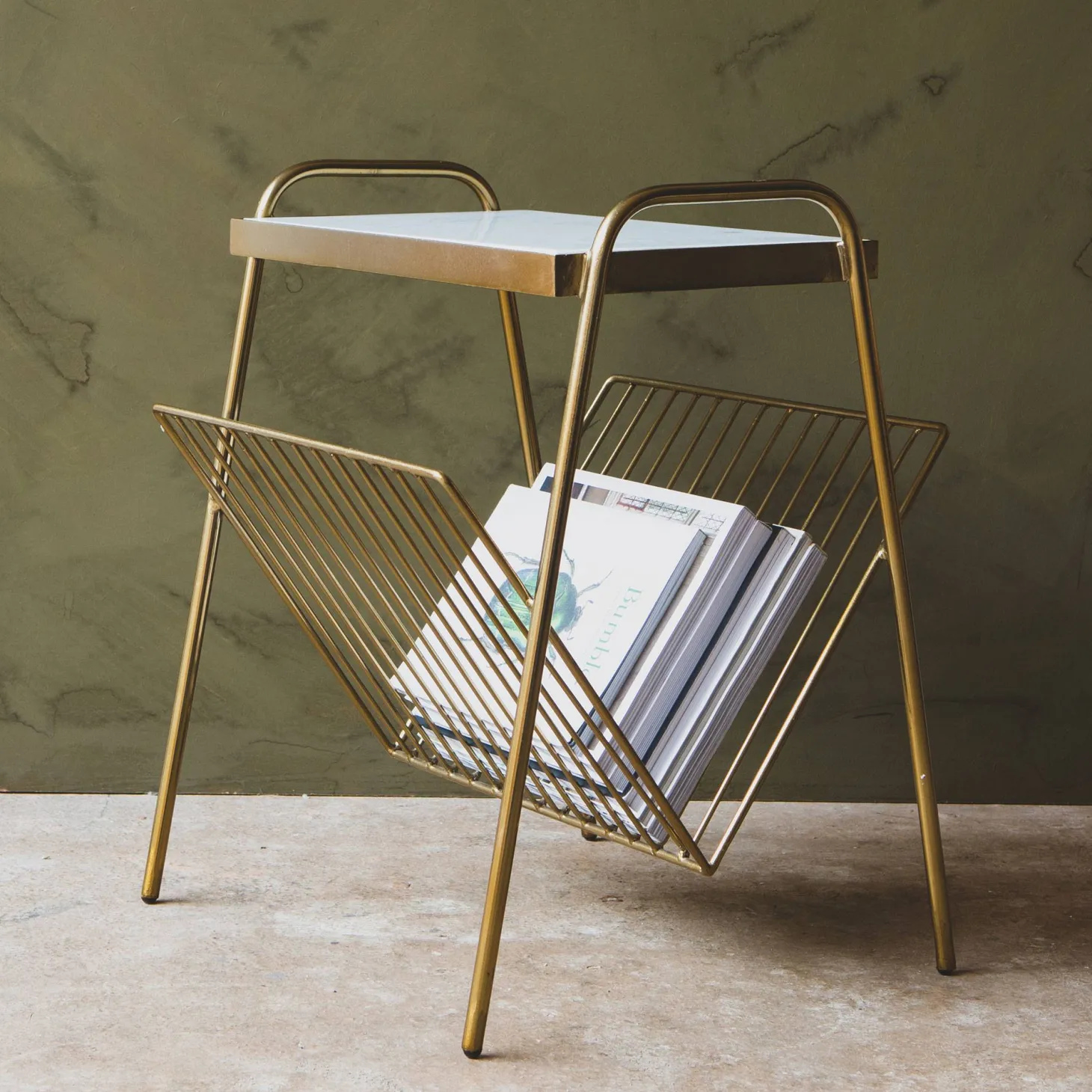 Magazine Rack Side Table