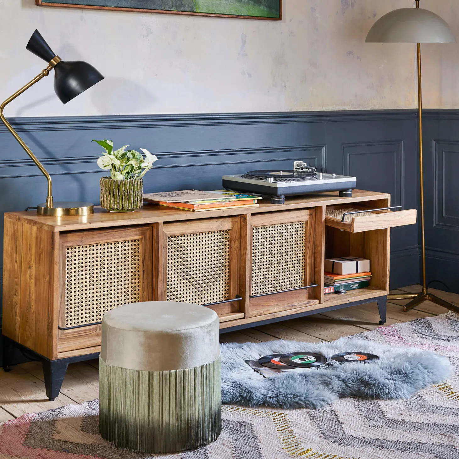 Malay Four Door Sideboard