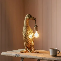 Mallory Mallard Gold Table Lamp