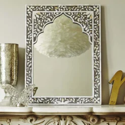 Mandir Grey Mother of Pearl Mirror