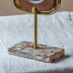 Marble and Wood Ornament