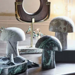 Marble Mushroom Statues