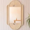 Margot Natural Wooden Wall Mirror
