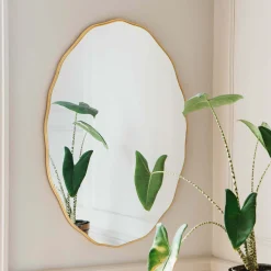 Matilda Oval Gold Mirror