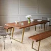 Max 6 Seater Brass Dining Table