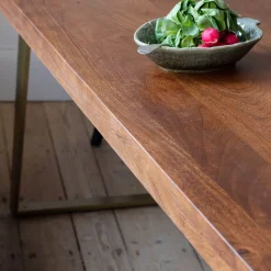 Max 6 Seater Brass Dining Table