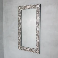 Maxi Grey Mother of Pearl Mirror