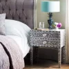 Maxi Grey Mother of Pearl Bedside Table