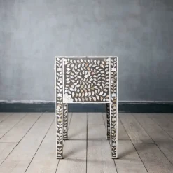 Maxi Grey Mother of Pearl Bedside Table