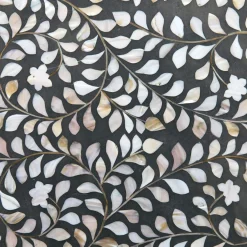 Maxi Grey Mother of Pearl Bedside Table