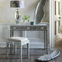 Maxi Grey Mother of Pearl Dressing Table