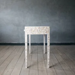 Maxi White Mother of Pearl Dressing Table
