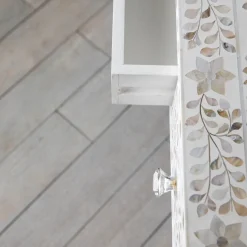 Maxi White Mother of Pearl Dressing Table