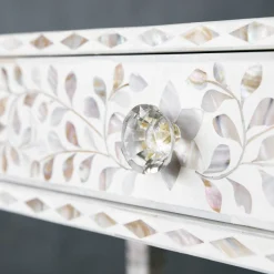 Maxi White Mother of Pearl Dressing Table
