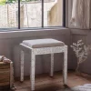 Maxi White Mother of Pearl Stool