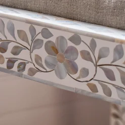 Maxi White Mother of Pearl Stool