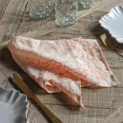 Merielle Pink Block Printed Napkin