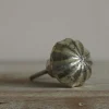 Metallic Glass Flower Knob