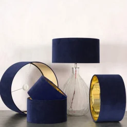 Midnight Velvet Lamp Shades