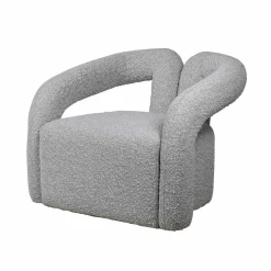 Mika Grey Bouclé Armchair