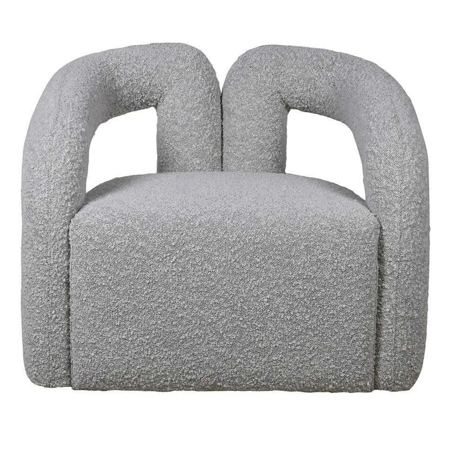 Mika Grey Bouclé Armchair