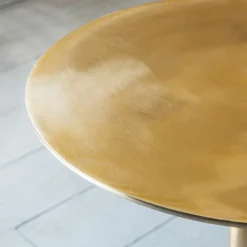 Mildred Gold and Marble Side Table