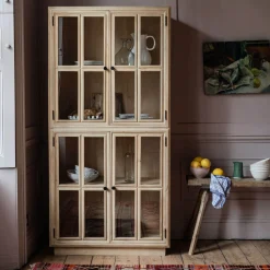 Mimosa Four Door Glass Cupboard