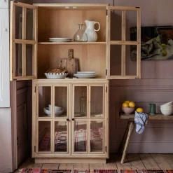 Mimosa Four Door Glass Cupboard