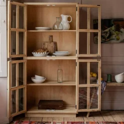 Mimosa Four Door Glass Cupboard