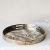 Mirrored Fern Leaf Tray