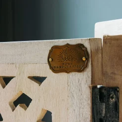 Momoka Hand-Carved Bar Cabinet