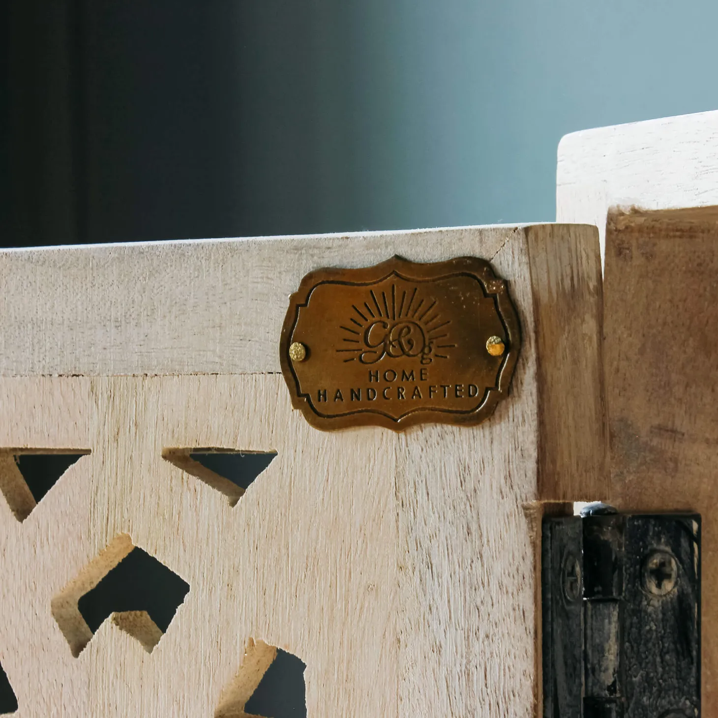 Momoka Hand-Carved Bar Cabinet