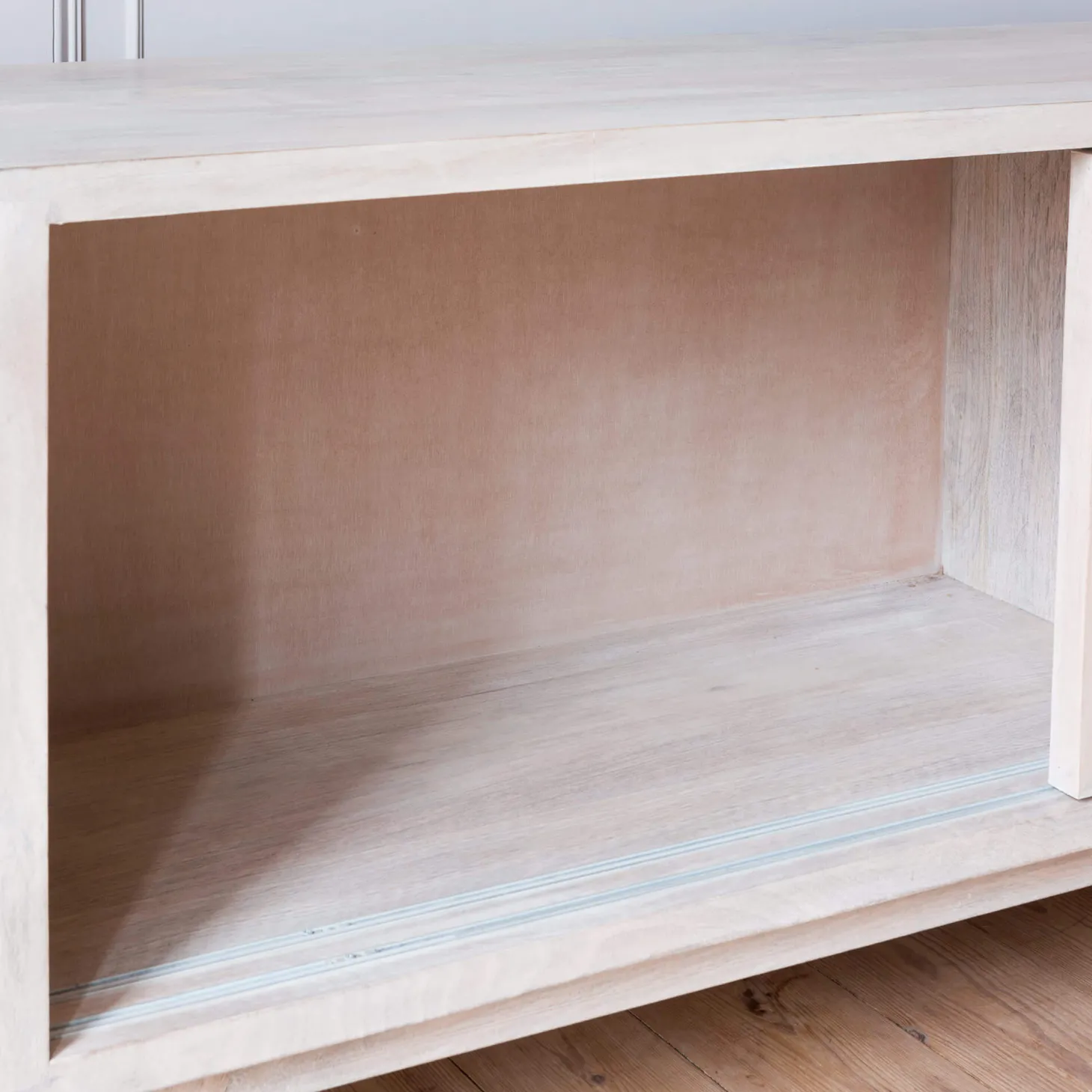 Momoka Hand-Carved Sideboard with Sliding Doors