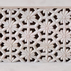 Momoka Hand-Carved Sideboard with Sliding Doors