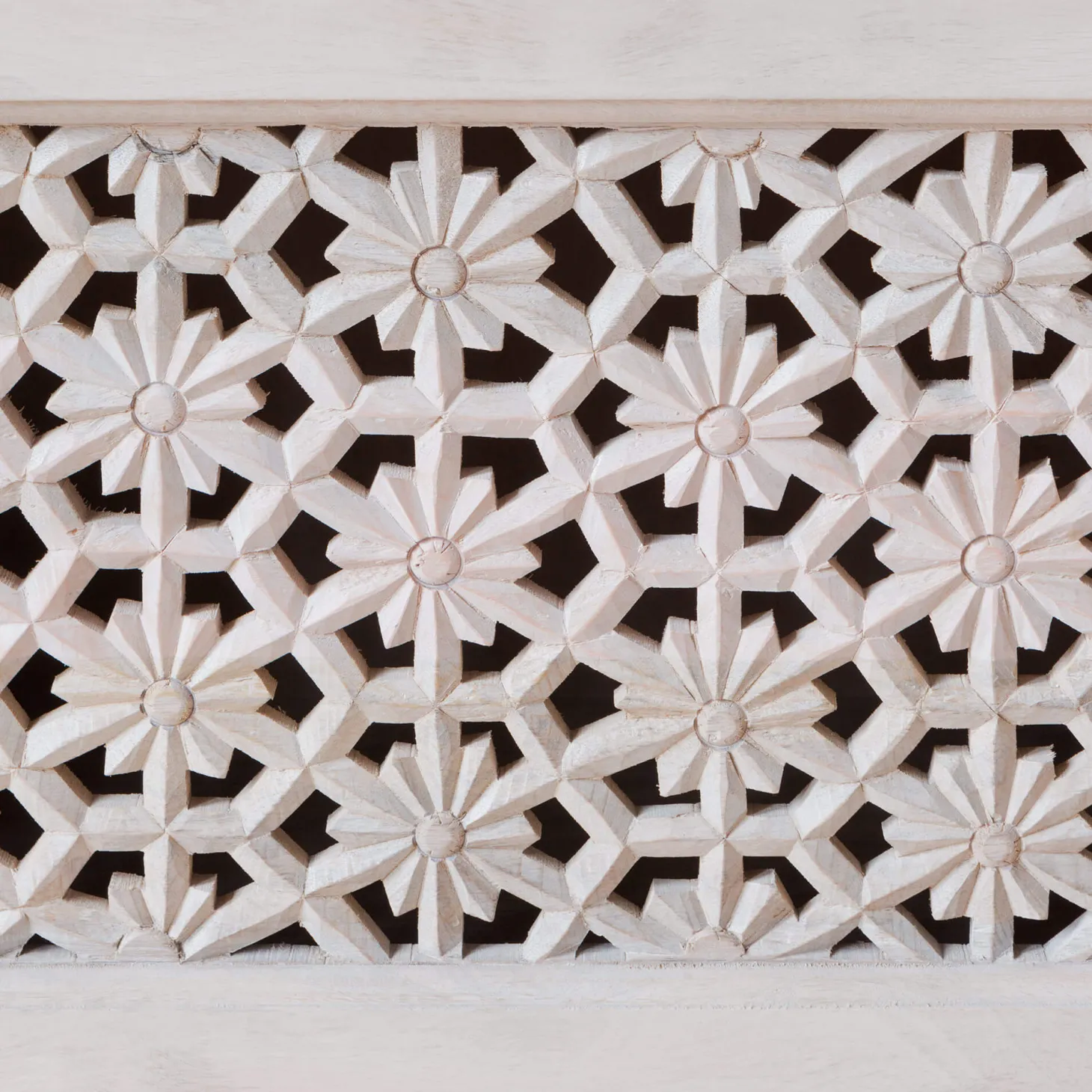 Momoka Hand-Carved Sideboard with Sliding Doors